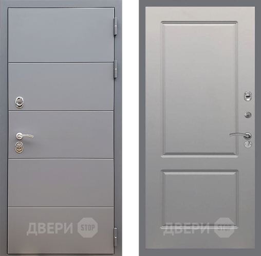 Входная металлическая Дверь Стоп АРТ ГРАФИТ ФЛ-117 Грей софт в Волоколамске