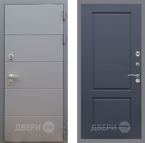 Дверь Стоп АРТ ГРАФИТ ФЛ-117 Силк титан в Волоколамске