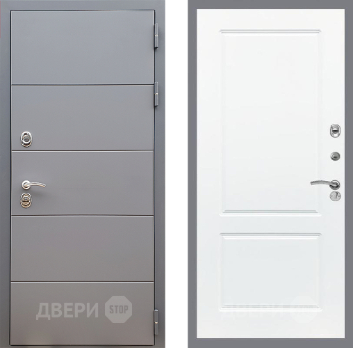 Дверь Стоп АРТ ГРАФИТ ФЛ-117 Силк Сноу в Волоколамске