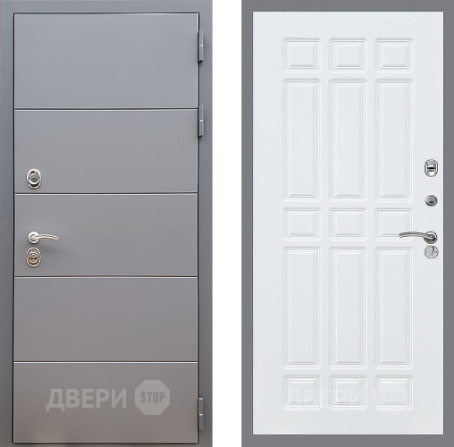 Дверь Стоп АРТ ГРАФИТ ФЛ-33 Силк Сноу в Волоколамске