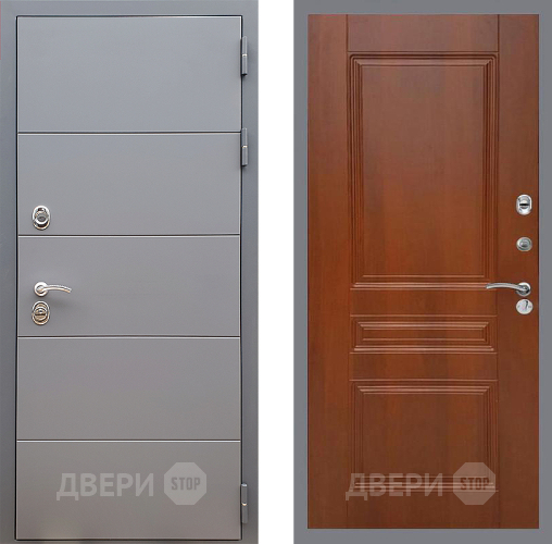 Входная металлическая Дверь Стоп АРТ ГРАФИТ ФЛ-243 Итальянский орех в Волоколамске