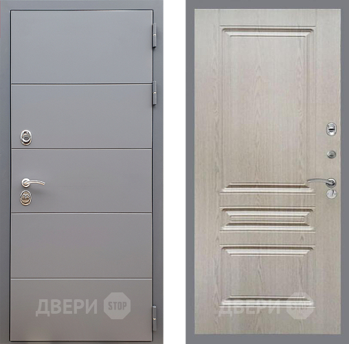 Дверь Стоп АРТ ГРАФИТ ФЛ-243 Беленый дуб в Волоколамске
