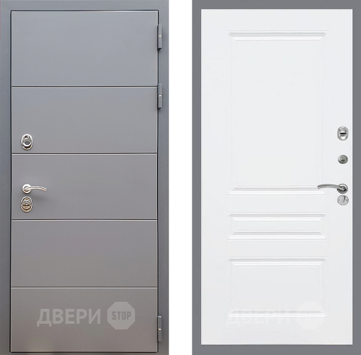 Дверь Стоп АРТ ГРАФИТ ФЛ-243 Силк Сноу в Волоколамске
