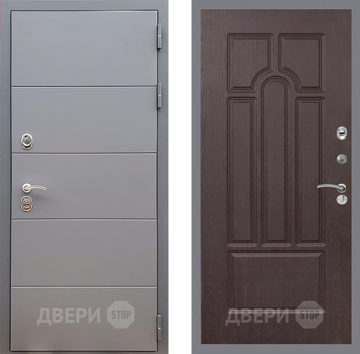 Входная металлическая Дверь Стоп АРТ ГРАФИТ ФЛ-58 Венге в Волоколамске