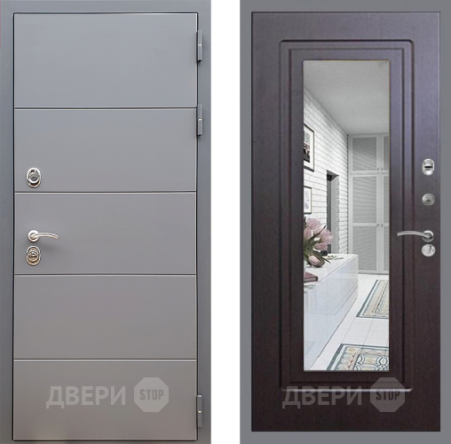 Дверь Стоп АРТ ГРАФИТ Зеркало ФЛ-120 Венге в Волоколамске