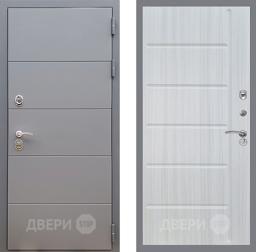 Дверь Стоп АРТ ГРАФИТ ФЛ-102 Сандал белый в Волоколамске