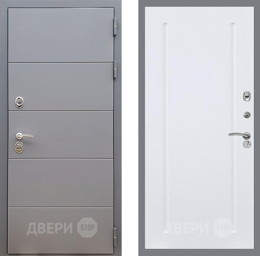 Дверь Стоп АРТ ГРАФИТ ФЛ-68 Силк Сноу в Волоколамске