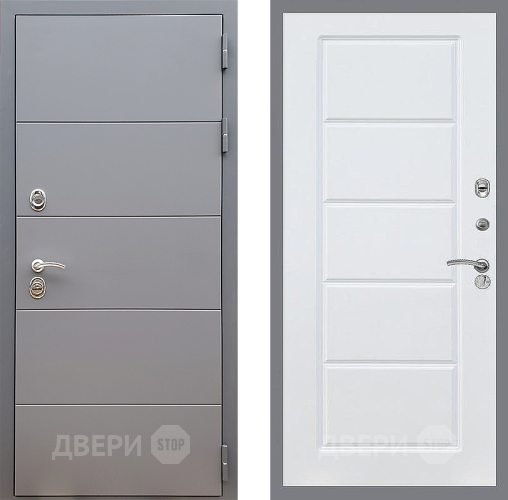Дверь Стоп АРТ ГРАФИТ ФЛ-39 Силк Сноу в Волоколамске