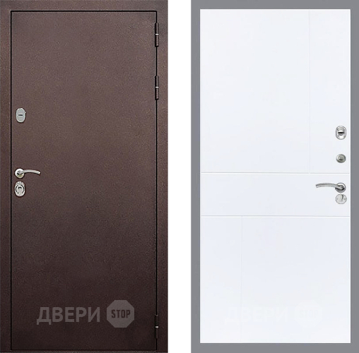 Входная металлическая Дверь Стоп КЛАССИК Медь ФЛ-290 Силк Сноу в Волоколамске