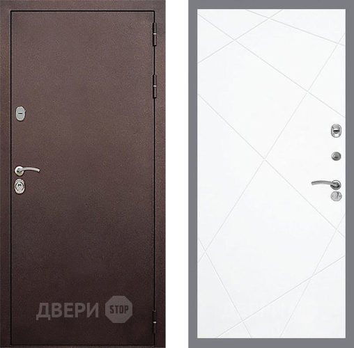 Входная металлическая Дверь Стоп КЛАССИК Медь ФЛ-291 Силк Сноу в Волоколамске
