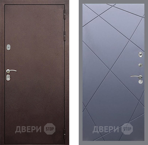 Дверь Стоп КЛАССИК Медь ФЛ-291 Силк титан в Волоколамске
