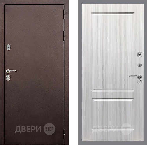 Входная металлическая Дверь Стоп КЛАССИК Медь ФЛ-117 Сандал белый в Волоколамске