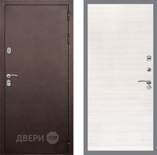 Дверь Стоп КЛАССИК Медь Гладкая Акация светлая в Волоколамске