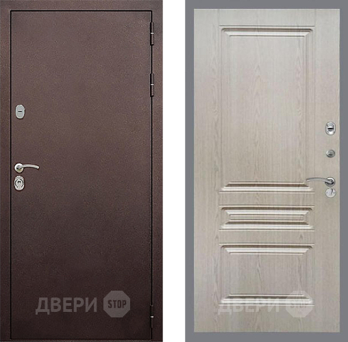 Дверь Стоп КЛАССИК Медь ФЛ-243 Беленый дуб в Волоколамске