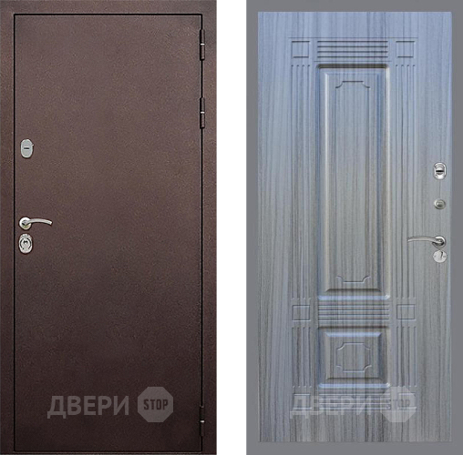 Входная металлическая Дверь Стоп КЛАССИК Медь ФЛ-2 Сандал грей в Волоколамске