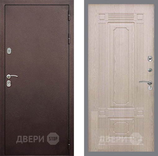 Дверь Стоп КЛАССИК Медь ФЛ-2 Беленый дуб в Волоколамске