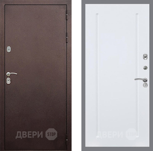 Входная металлическая Дверь Стоп КЛАССИК Медь ФЛ-68 Силк Сноу в Волоколамске