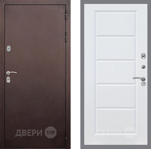 Входная металлическая Дверь Стоп КЛАССИК Медь ФЛ-39 Силк Сноу в Волоколамске