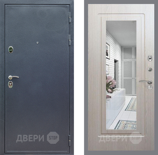 Дверь Стоп СИЛЬВЕР Зеркало ФЛ-120 Беленый дуб в Волоколамске