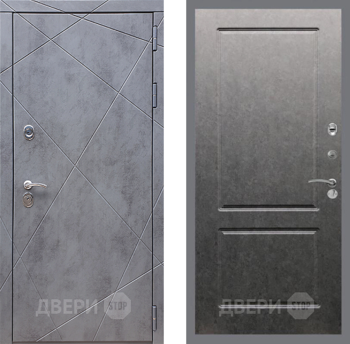 Дверь Стоп Лучи ФЛ-117 Штукатурка графит в Волоколамске