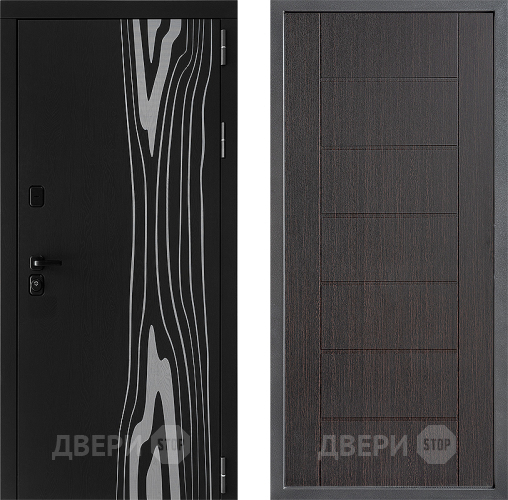 Входная металлическая Дверь Дверной континент ДК-12 ФЛ-Лайн Венге в Волоколамске