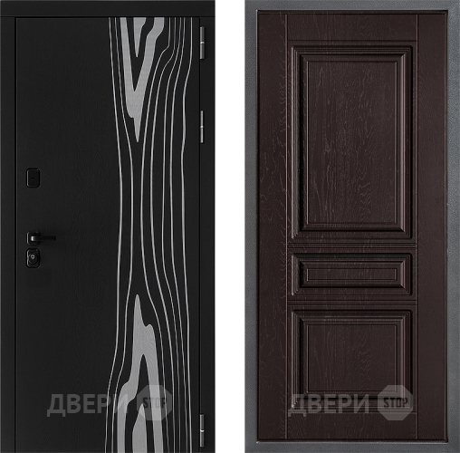 Входная металлическая Дверь Дверной континент ДК-12 ФЛ-243 Дуб шоколадный в Волоколамске