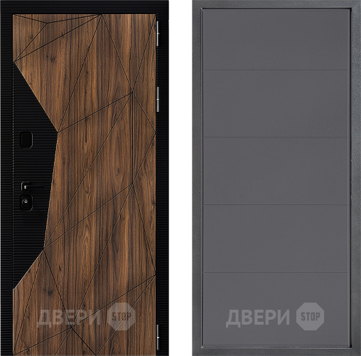 Входная металлическая Дверь Дверной континент ДК-11 ФЛ-649 Графит софт в Волоколамске