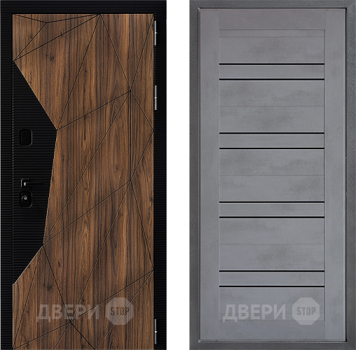 Входная металлическая Дверь Дверной континент ДК-11 ФЛ-49 Бетон серый в Волоколамске