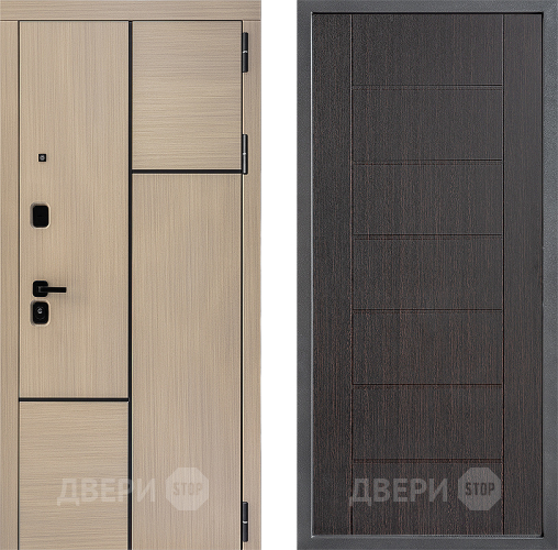 Входная металлическая Дверь Дверной континент ДК-14 ФЛ-Лайн Венге в Волоколамске
