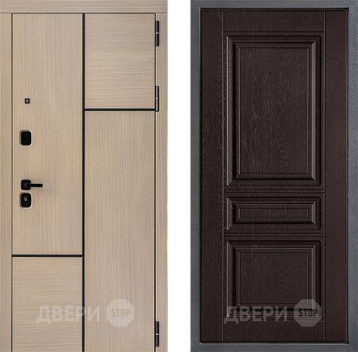 Входная металлическая Дверь Дверной континент ДК-14 ФЛ-243 Дуб шоколадный в Волоколамске