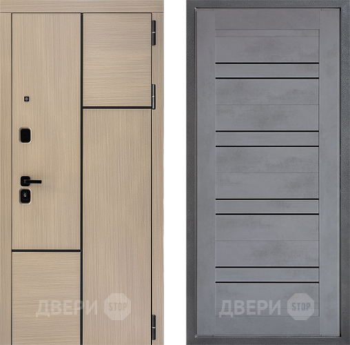 Дверь Дверной континент ДК-14 ФЛ-49 Бетон серый в Волоколамске