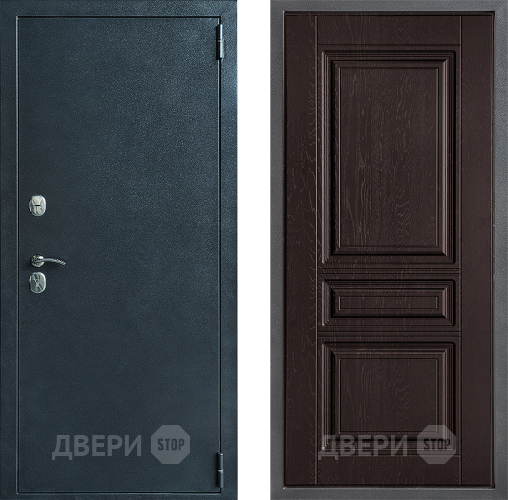 Входная металлическая Дверь Дверной континент ДК-70 Дизайн ФЛ-243 Дуб шоколадный в Волоколамске
