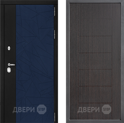 Входная металлическая Дверь Дверной континент ДК-9 ФЛ-Лайн Венге в Волоколамске