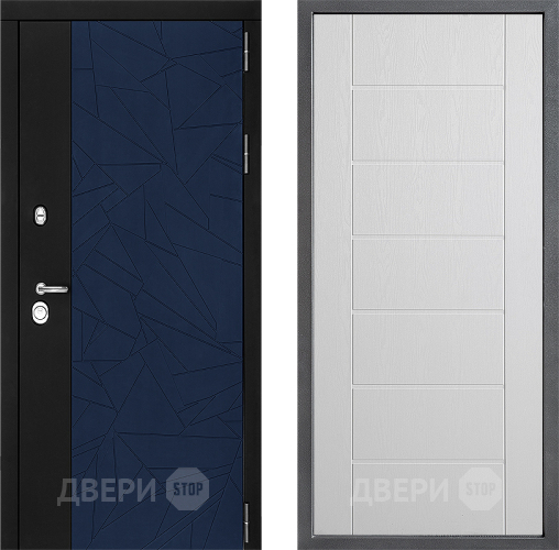 Входная металлическая Дверь Дверной континент ДК-9 ФЛ-Лайн Белое дерево в Волоколамске