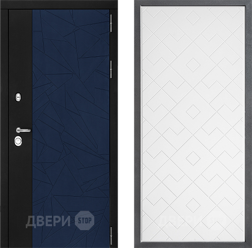 Входная металлическая Дверь Дверной континент ДК-9 ФЛ-Тиффани Белый софт в Волоколамске