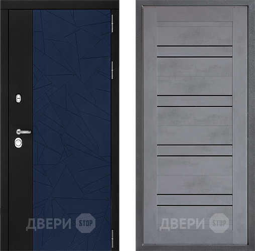 Входная металлическая Дверь Дверной континент ДК-9 ФЛ-49 Бетон серый в Волоколамске