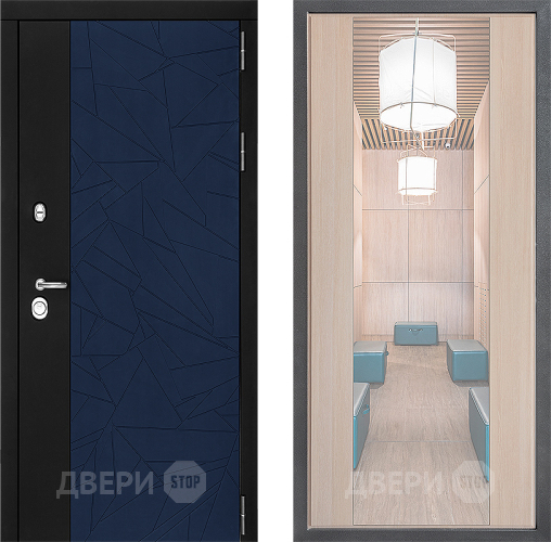 Дверь Дверной континент ДК-9 ФЛЗ-1 Зеркало Капучино в Волоколамске