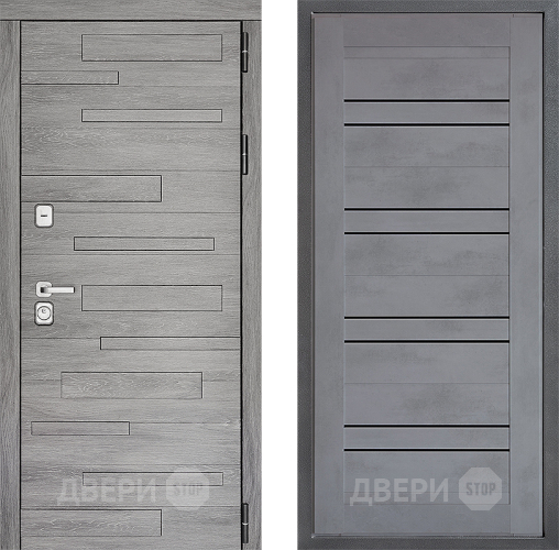Дверь Дверной континент ДК-10 ФЛ-49 Бетон серый в Волоколамске