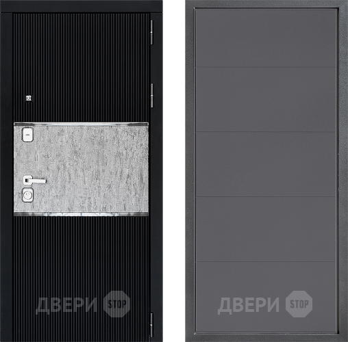 Входная металлическая Дверь Дверной континент ДК-13 ФЛ-649 Графит софт в Волоколамске