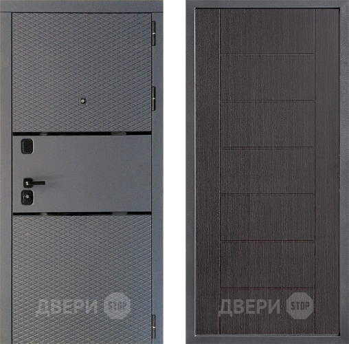 Входная металлическая Дверь Дверной континент Диамант Дизайн ФЛ-Лайн Венге в Волоколамске