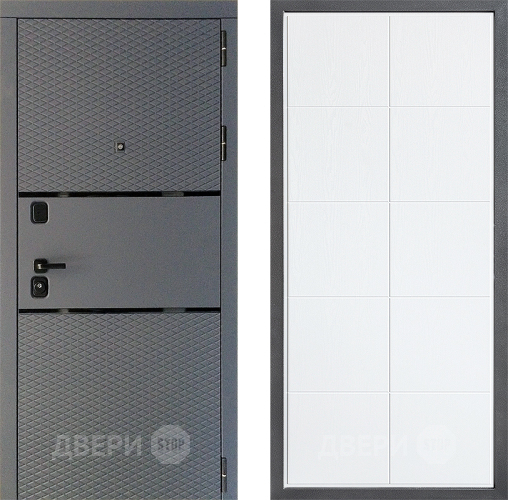 Дверь Дверной континент Диамант Дизайн ФЛ-Кватро Белое дерево в Волоколамске