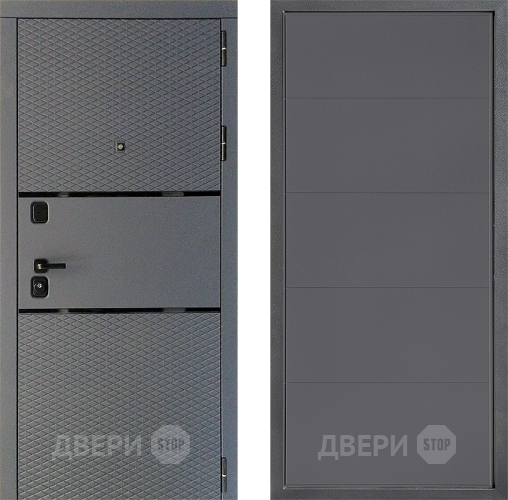 Входная металлическая Дверь Дверной континент Диамант Дизайн ФЛ-649 Графит софт в Волоколамске
