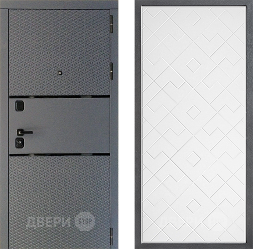 Дверь Дверной континент Диамант Дизайн ФЛ-Тиффани Белый софт в Волоколамске