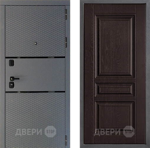 Дверь Дверной континент Диамант Дизайн ФЛ-243 Дуб шоколадный в Волоколамске