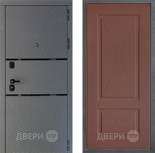 Входная металлическая Дверь Дверной континент Диамант Дизайн ФЛ-617 Ясень шоколадный в Волоколамске