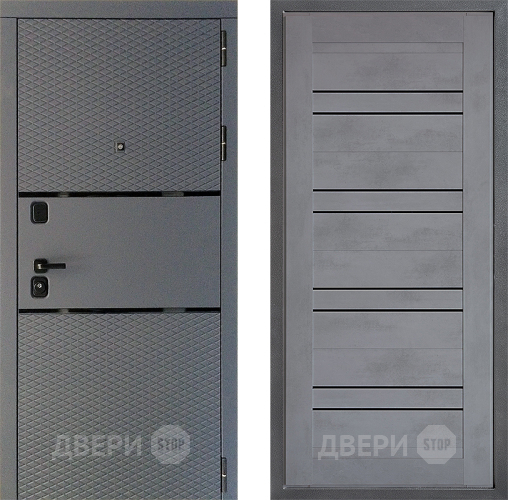 Дверь Дверной континент Диамант Дизайн ФЛ-49 Бетон серый в Волоколамске