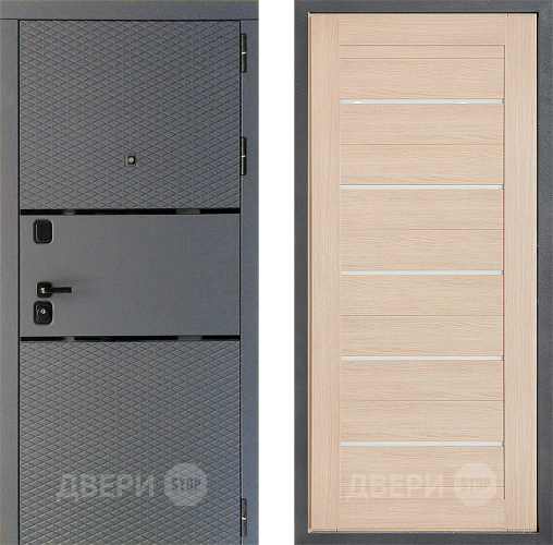 Входная металлическая Дверь Дверной континент Диамант Дизайн ФЛ-46 Капучино в Волоколамске