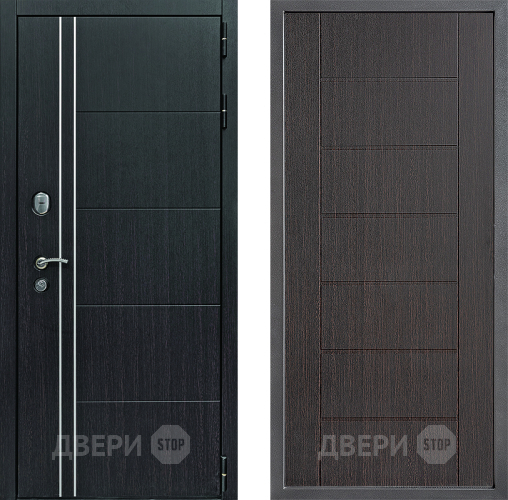 Входная металлическая Дверь Дверной континент Теплолюкс Дизайн ФЛ-Лайн Венге в Волоколамске