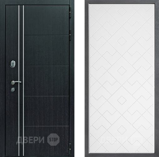 Входная металлическая Дверь Дверной континент Теплолюкс Дизайн ФЛ-Тиффани Белый софт в Волоколамске