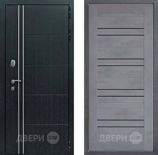 Дверь Дверной континент Теплолюкс Дизайн ФЛ-49 Бетон серый в Волоколамске